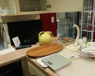 Dansk  platter,  hall  pitcher,  knives