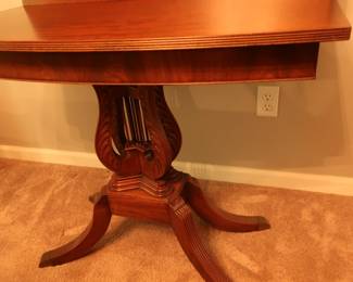 view of bottom of table