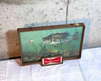 Budwiser Bass - Electric Light Up Sign
