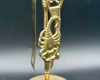 Brass Barware Set
