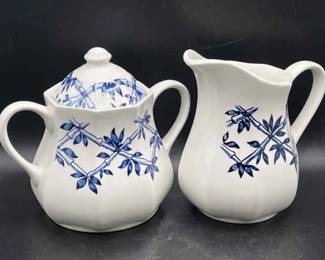 Royal Staffordshire Trellis Ironstone J&G Meakin Sugar & Creamer

