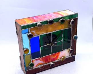 Hand Made - Stain Glass Clock

