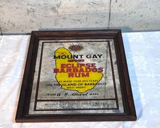 1977 Mount Gay - Eclipsed Barbados Rum Mirror
