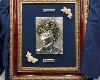 Princess Diana Limited Edition Sterling Silver High Relief Bust