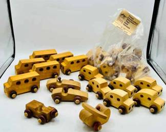 The Montgomery Schoolhouse of Vermont Wooden Toy Cars
