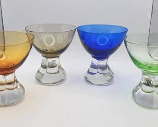 (4) Small Glasses, Glow Under Blacklight
