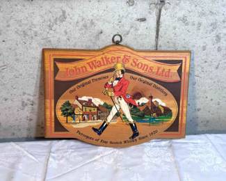 John Walkers & Sons Ltd - Wooden Scotch Sign
