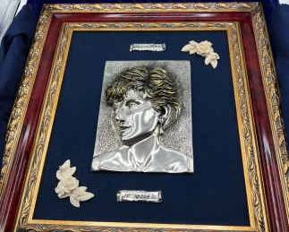 Princess Diana Limited Edition Sterling Silver High Relief Bust