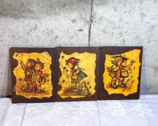 (3) Decoupaged - Evan’s Hummels Art
