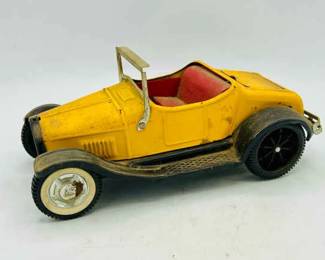 Vintage Pressed Steel Nylint Yellow Ford Model T Hot Rod Roadster
