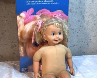 Cricket Doll With (2) Cassette Tapes
