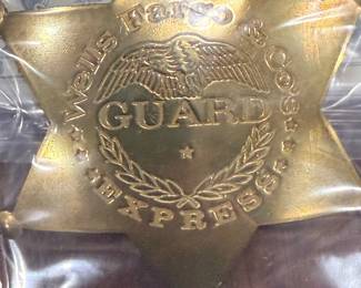 Vintage Wells Fargo Guard Badges
