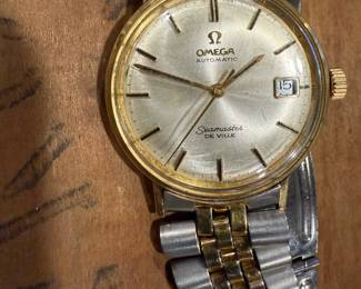 Vintage OMEGA Sea Master Watch with 14K GOLD Bezel