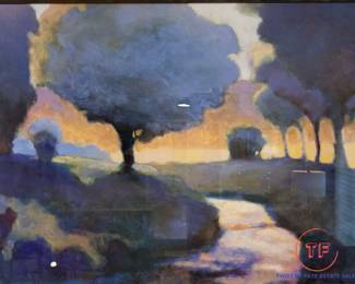 Framed Print "Brook Through the Woods" by Lawrence Mathis