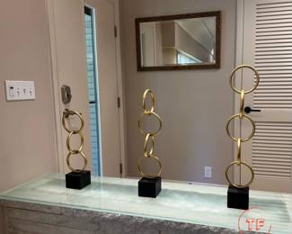 Linked Rings Abstract Art