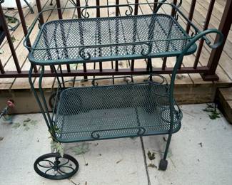 Wrought Iron Tea Cart