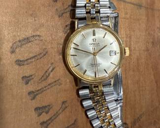 Vintage OMEGA Sea Master Watch with 14K GOLD Bezel