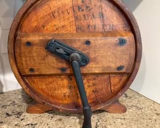 Antique Hand Crank Butter Churn