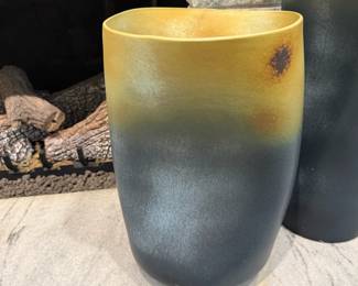 GLOBAL VIEWS Ceramic Indent Vases