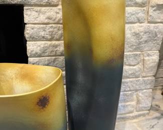 GLOBAL VIEWS Ceramic Indent Vases
