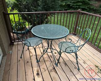 Wrought Iron Bistro Set