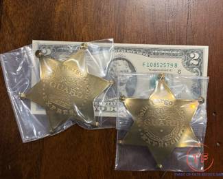 Vintage Wells Fargo Guard Badges