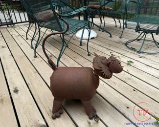 Outdoor Metal Cat Sculpture