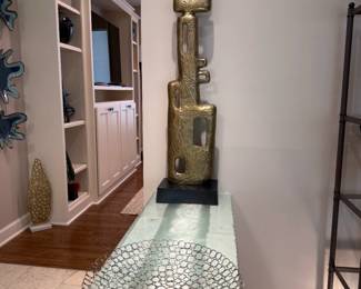 Sargon Lux Sculpture in Gold Finish