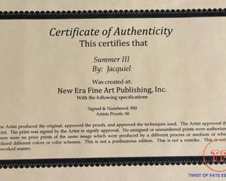 "Summer III" Signed Limited Edition Print