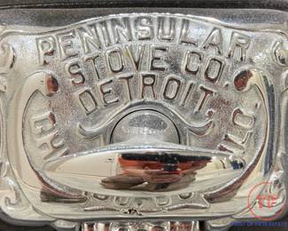 Restored Antique Late 1880s Glory Peninsular Stove Co. Detroit Chicago Buffalo No. 164 Cast Iron Pot Belly Stove