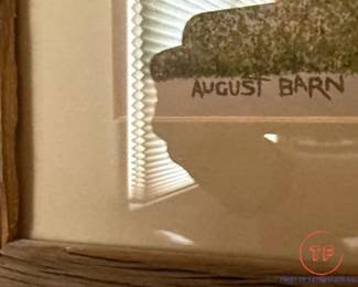 BARTEK 1975 "August Barn" Serigraph
