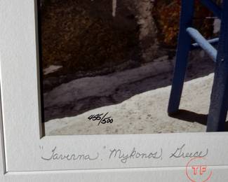 Limited Edition Photo "Taverna" Mykonos, Greece 