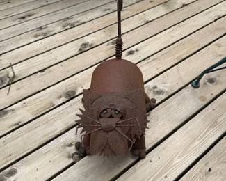 Outdoor Metal Cat Sculpture