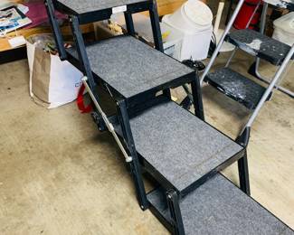 Pet Loader brand portable large dog steps for truck or RV