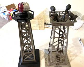 078-BON: Vintage Floodlight & Revolving Beacon Towers