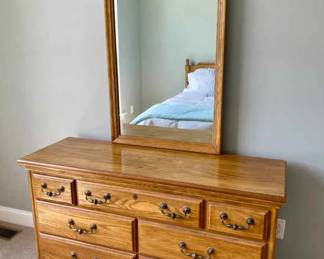 008-BR2: American Drew Mirrored Dresser