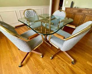 006-DR: Vintage Chromcraft Dining Table and Chairs