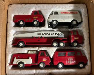 Die cast cars and trucks