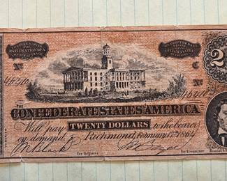 Confederate Civil War currency