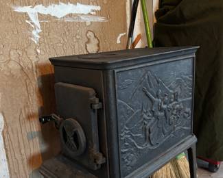 Antique cast iron stove