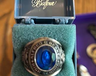 Sterling silver class ring