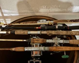 fishing rods and reels