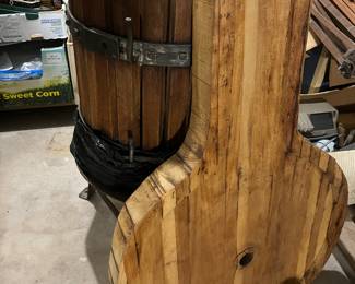 vintage wine press