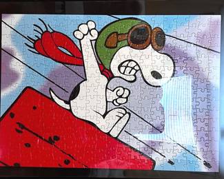 Flying Ace Snoopy Puzzle Art