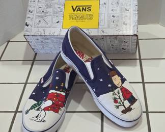 Mens 11 Vans Snoopy Christmas Shoes In Vans Box