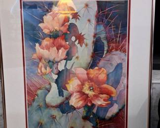 Jan Thompson Watercolor Tucson Starshine Signed, Nbrd Authenticated