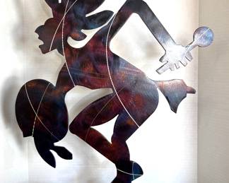 Large Native American Metal Sculpture