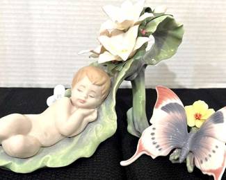 Lladros Dreaming On Dew Drop A Moments Rest