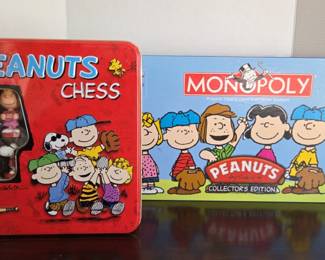 Peanuts Chess Set NIB And Monopoly