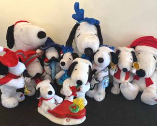 Lg. Assort of AnimatedMusical Snoopy Plush Toys